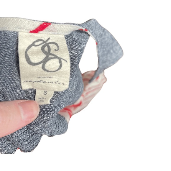 Anthropologie Striped Cotton & Silk Tank – S - Picture 3 of 3